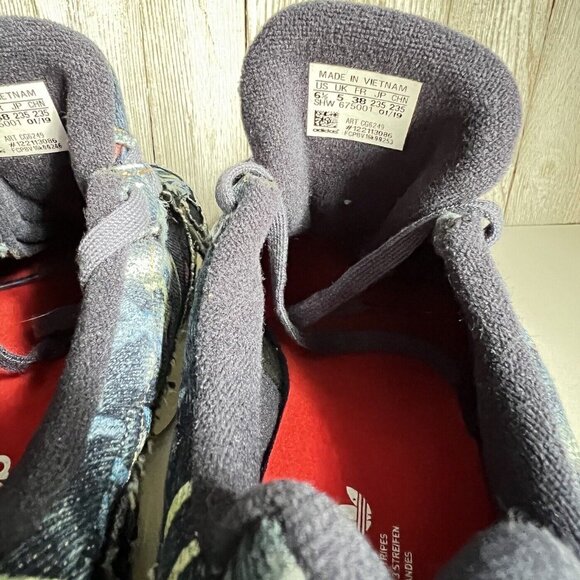 Adidas Originals Women's Denim Falcon Fashion Retro Sneakers CG6249 Sz 6.5 - Picture 9 of 16